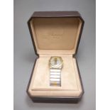 CHOPARD HERRENARMBANDUHR "ST. MORITZ" / wristwatch, Chopard / Genf, Stahl und 750er Gold,