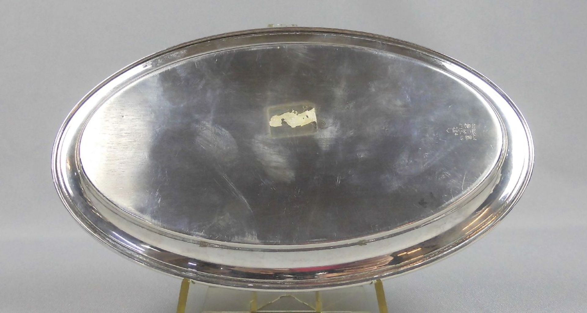 KLEINES TABLETT / silver tray, 925er Silber (146 g), gem. "Gorham / Sterling", Firma Gorham / - Image 3 of 4