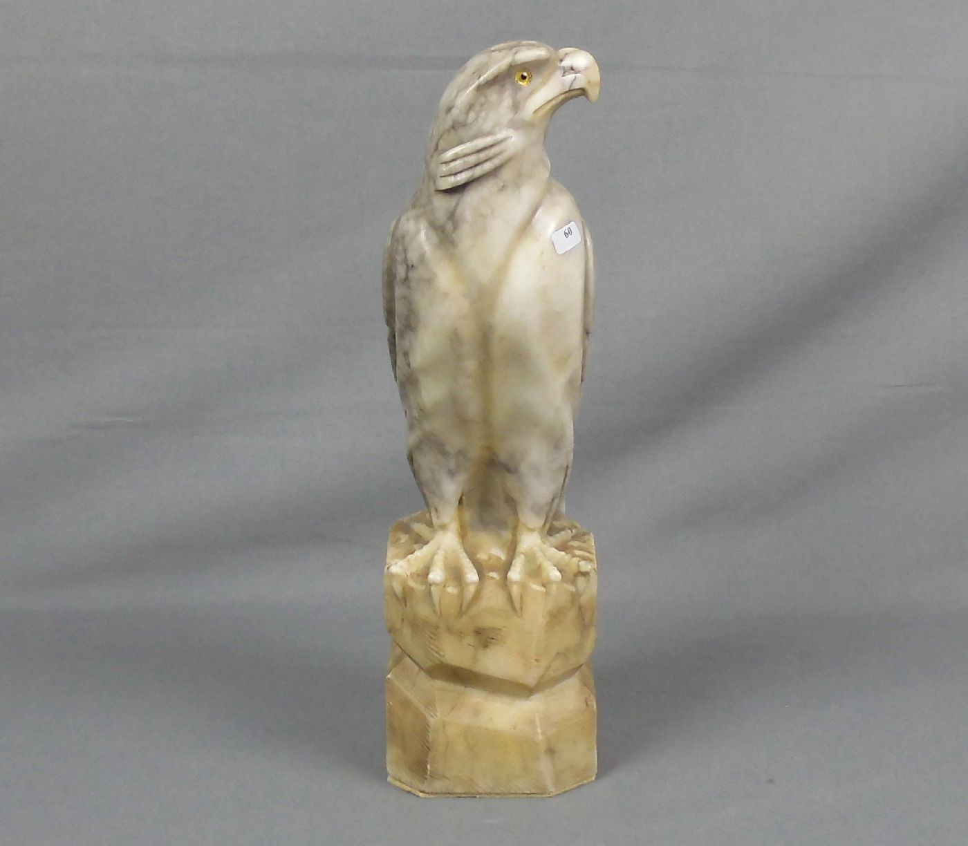 ANONYUMUS (dt. Bildhauer des 19./20. Jh.), Skulptur / sculpture: "Adler", Marmor; naturalistisch - Image 2 of 3