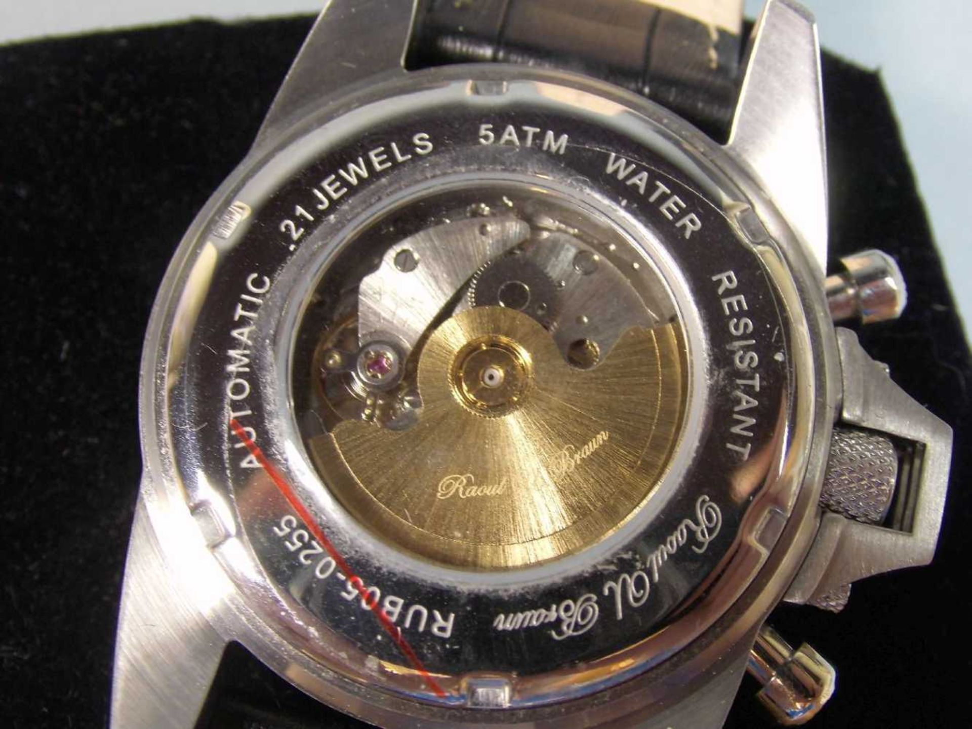 ARMBANDUHR / CHRONOGRAPH / wristwatch, unisex, Manufaktur Raoul U. Braun, Automatik, - Image 3 of 3