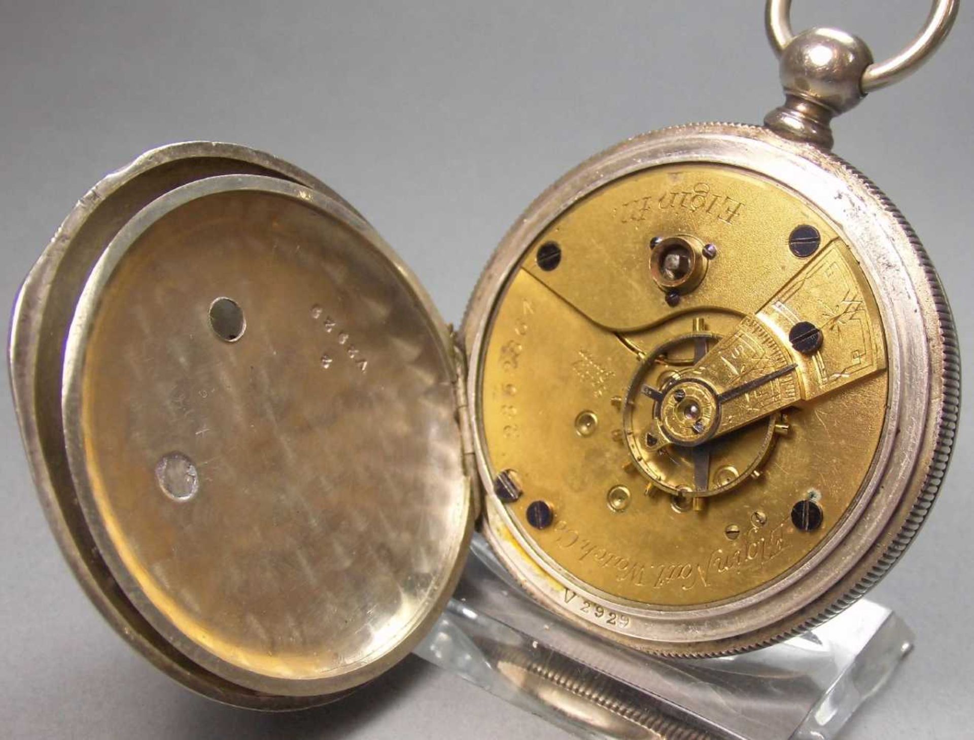 TASCHENUHR / pocketwatch, Elgin National Watch & Co., Illinois / USA, um 1890. Gehäuse bez. Fahys - Image 5 of 5