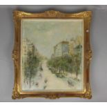 WITTE-LENOIR, HEINZ (Hude 1880- 1961 Oldenburg), Gemälde / painting: "Straßenszene in Paris" (WVZ