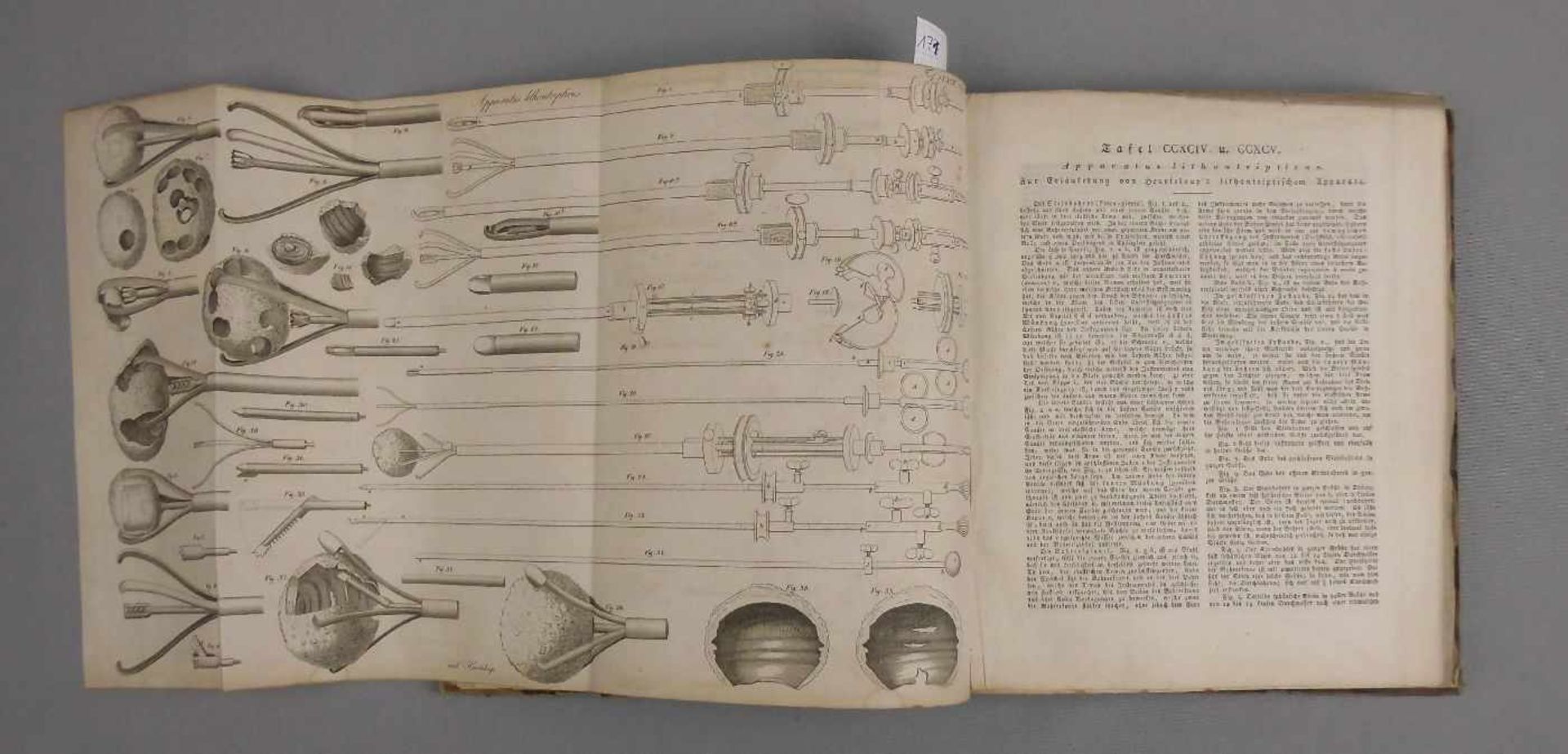MEDIZINISCHES LEHRBUCH VON 1826 MIT CHIRURGISCHEN KUPFERTAFELN / medical book: "Chirurgische - Image 12 of 14
