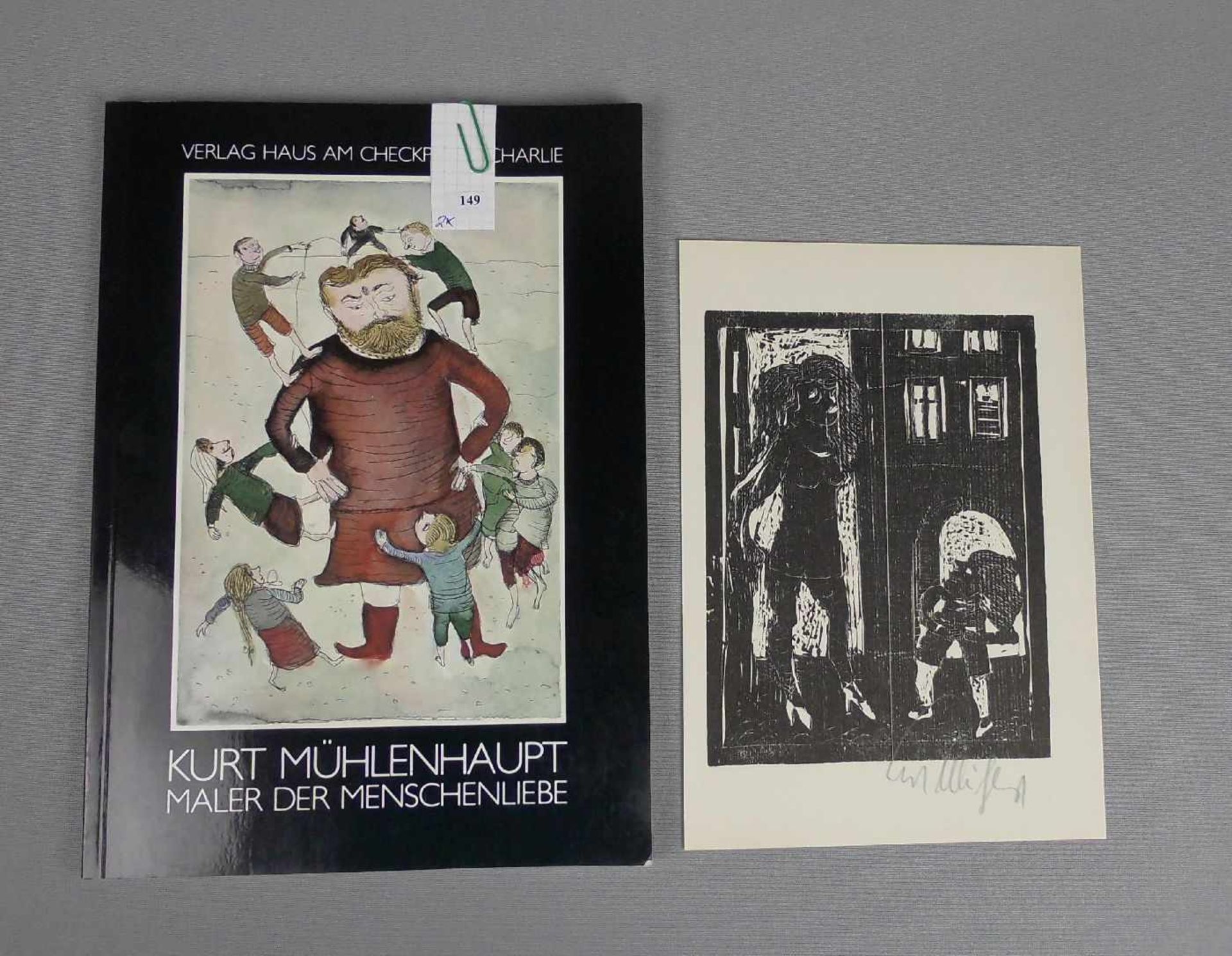 MÜHLENHAUPT, KURT (1921-2006), Holzschnitt und Katalog, jeweils mit Bleistift handsigniert. Katalog: