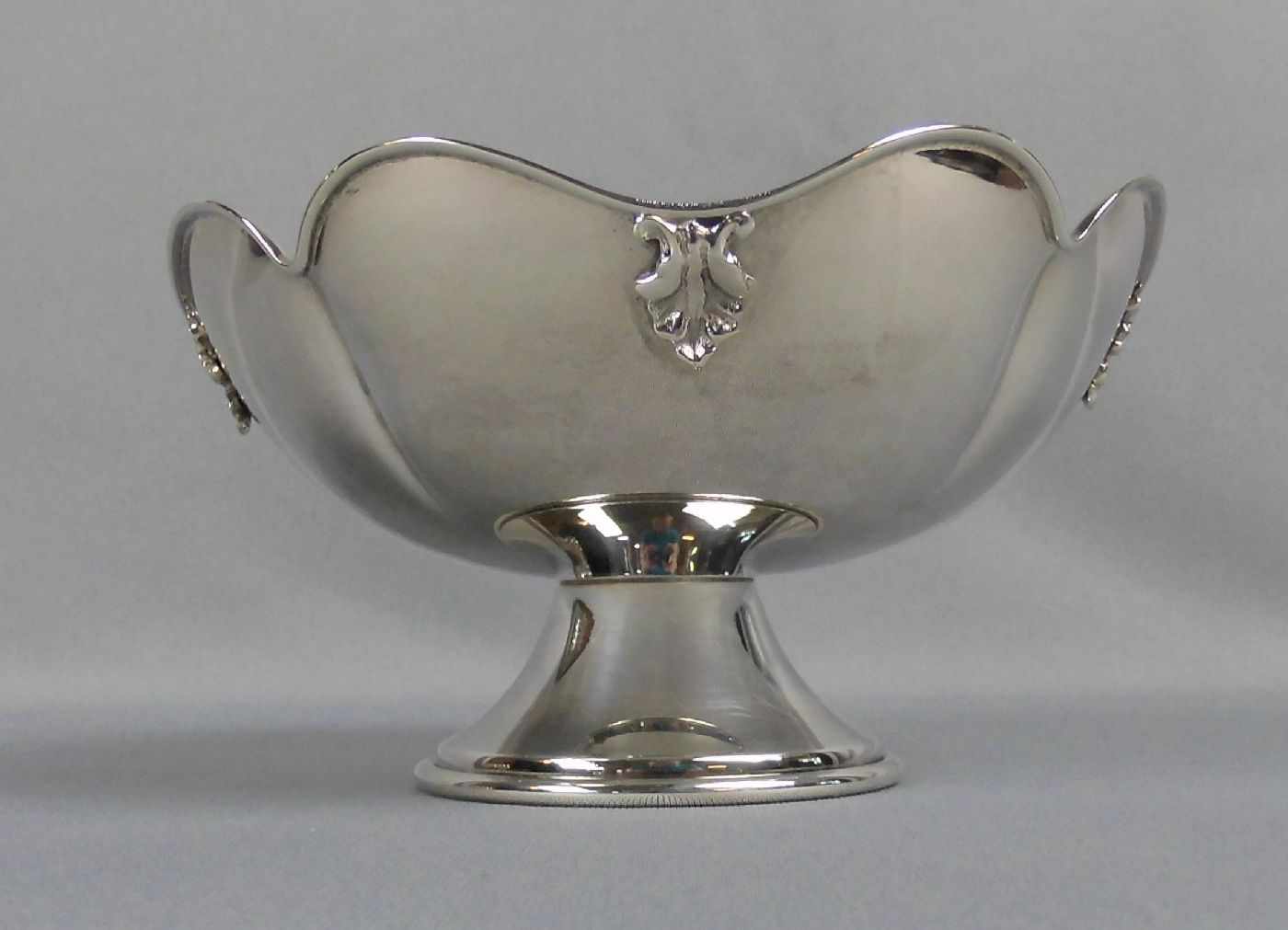FUSSSCHALE / bowl on a stand, 800er Silber (190 g), Italien, Marke ab 1968, AL (Alessandria). - Bild 2 aus 3