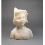 ANONYMUS (Bildhauer des 19./20. Jh.), Skulptur / sculpture: "Büste einer jungen Frau mit