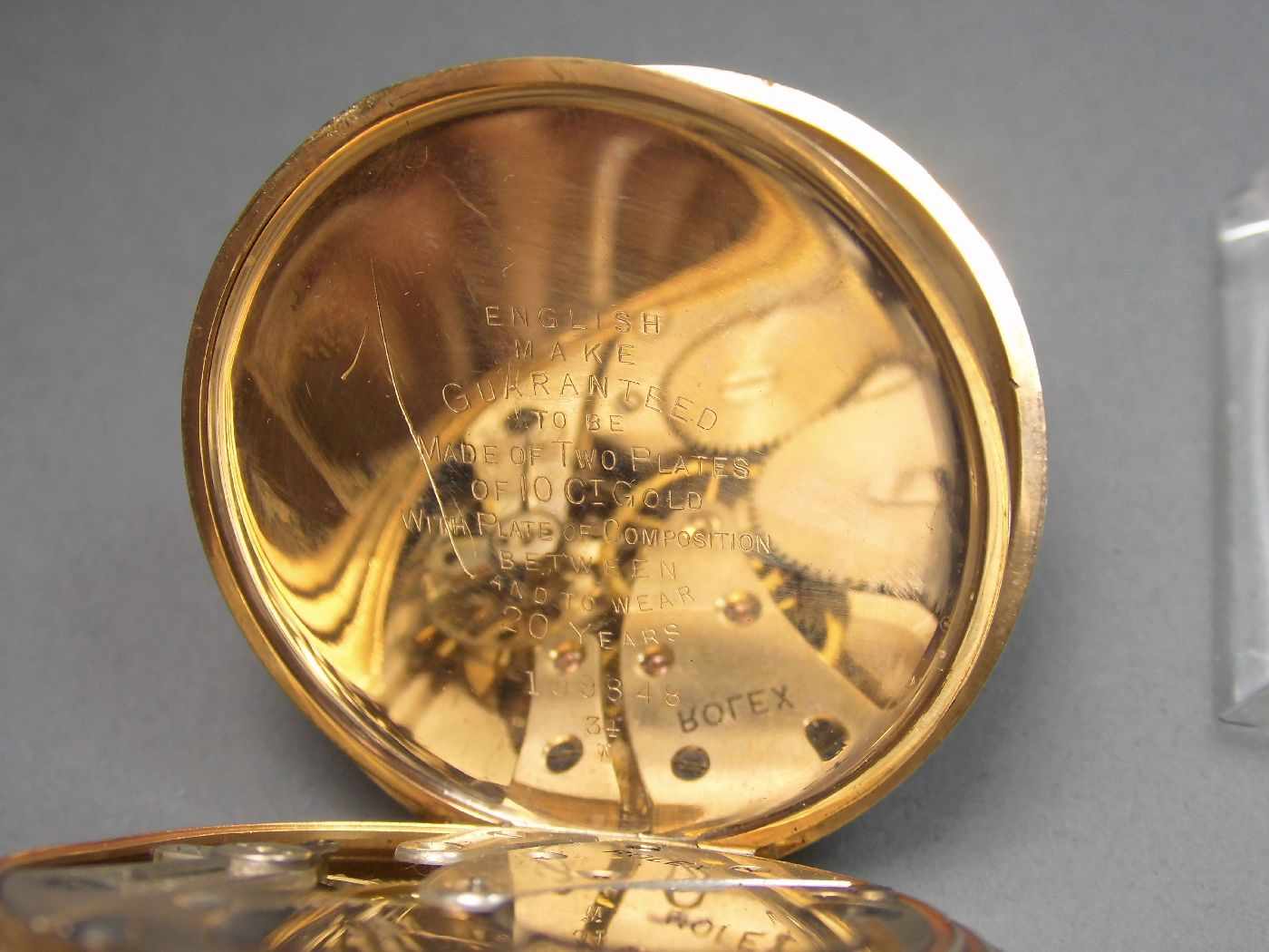 ROLEX TASCHENUHR / pocket watch, 1. H. 20. Jh., Schweiz / England, Firma Rolex / Genf, Kronenaufzug, - Bild 6 aus 7