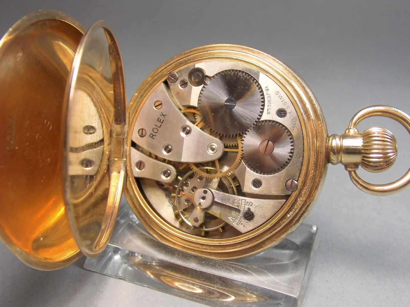 ROLEX TASCHENUHR / pocket watch, 1. H. 20. Jh., Schweiz / England, Firma Rolex / Genf, Kronenaufzug, - Bild 5 aus 7