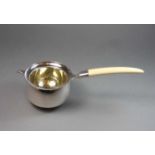 TEESIEB / tea strainer, 925er Silber (142 g), partiell vergoldet, deutsch, gepunzt mit Halbmond,