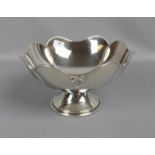 FUSSSCHALE / bowl on a stand, 800er Silber (190 g), Italien, Marke ab 1968, AL (Alessandria).