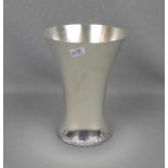 VASE, 925er Silber (324 g), gepunzt mit Halbmond, Krone und Feingehaltsangabe. Ausgestellte Form,