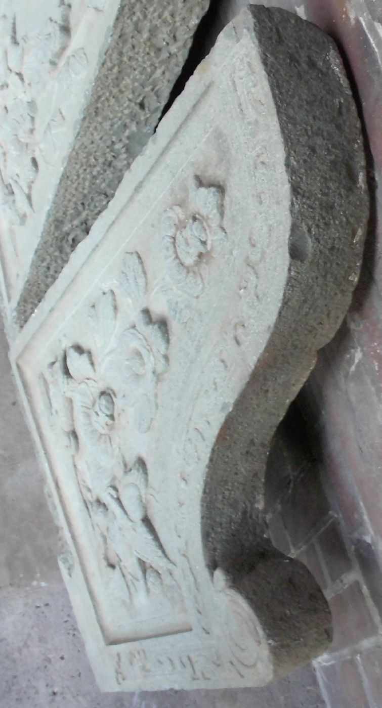 PAAR ANTIKER RELIEFS, China, grüner Sandstein, zweiteilig, gespiegelt gearbeitet als Pendants. - Image 4 of 4