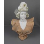 ANONYMUS (Bildhauer des 20./21. Jh.), Skulptur / sculpture: "Büste einer jungen Frau",