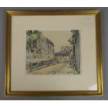 CHERVIN, LOUIS (Paris 1905-1969 ebd.), Zeichnung / Skizzenblatt / sketch: "Rue des Paules",