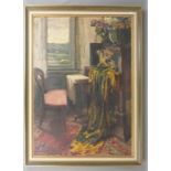 BOEMM, RITTA (Löcse 1868-1948 Budapest), Gemälde / painting: "Interieur", Öl auf Leinwand / oil on