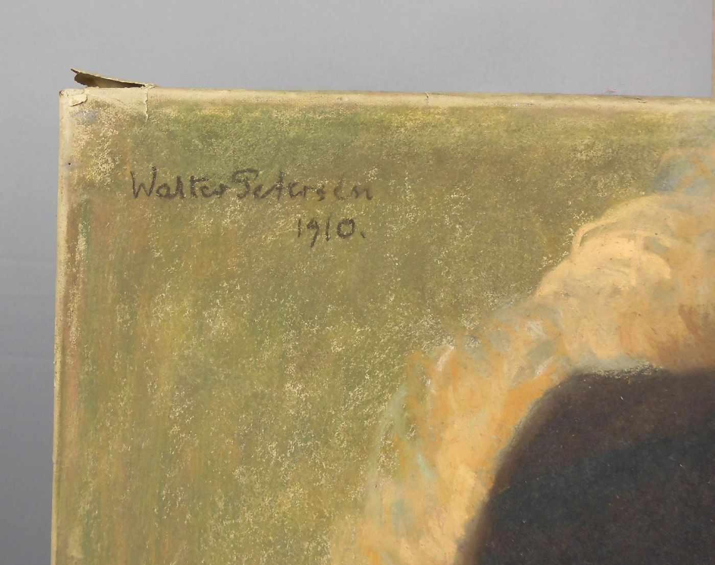 PETERSEN, WALTER (Burg an der Wupper 1862-1950 Düsseldorf), Pastell: "Bildnis einer jungen Frau", - Bild 4 aus 9