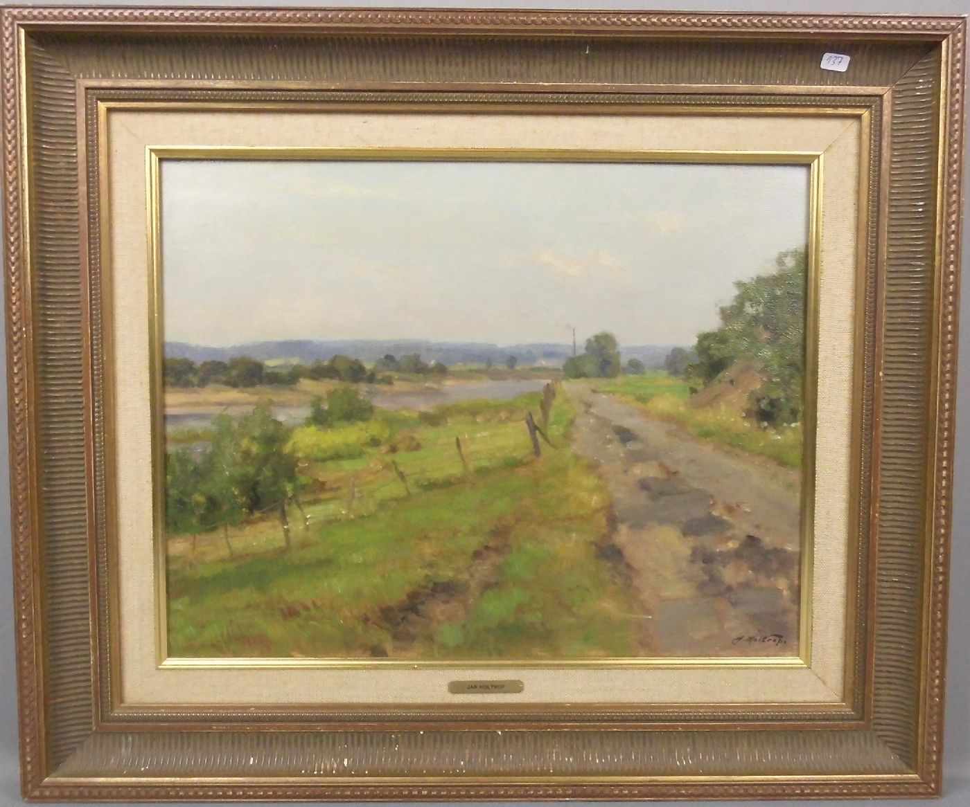 HOLTROP, JAN (1917-1995), Gemälde / painting: "Feldweg", Öl auf Leinwand / oil on canvas, u. r.