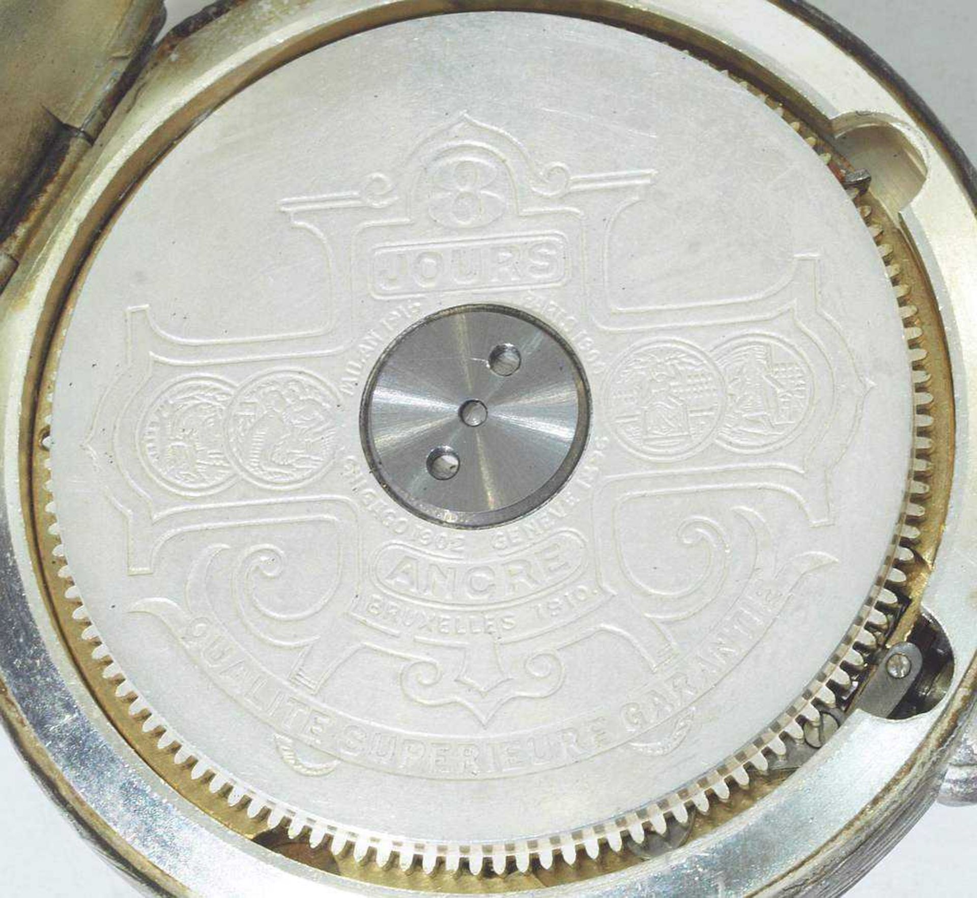 HEBDOMAS Sprungdeckel-Taschenuhr. HEBDOMAS Sprungdeckel-Taschenuhr, mit 8-Tage-Uhrwerk, Swiss - Bild 6 aus 7