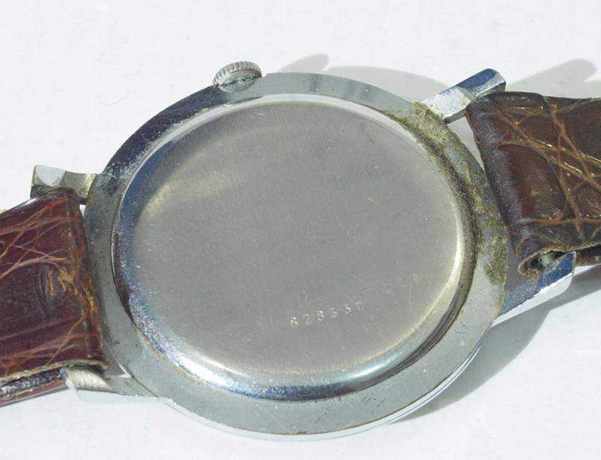 Mystriöse Armbanduhr. "Louvic", Mystriöse Armbanduhr. "Louvic", 17 Steine, Edelstahl, Rundes - Bild 4 aus 4
