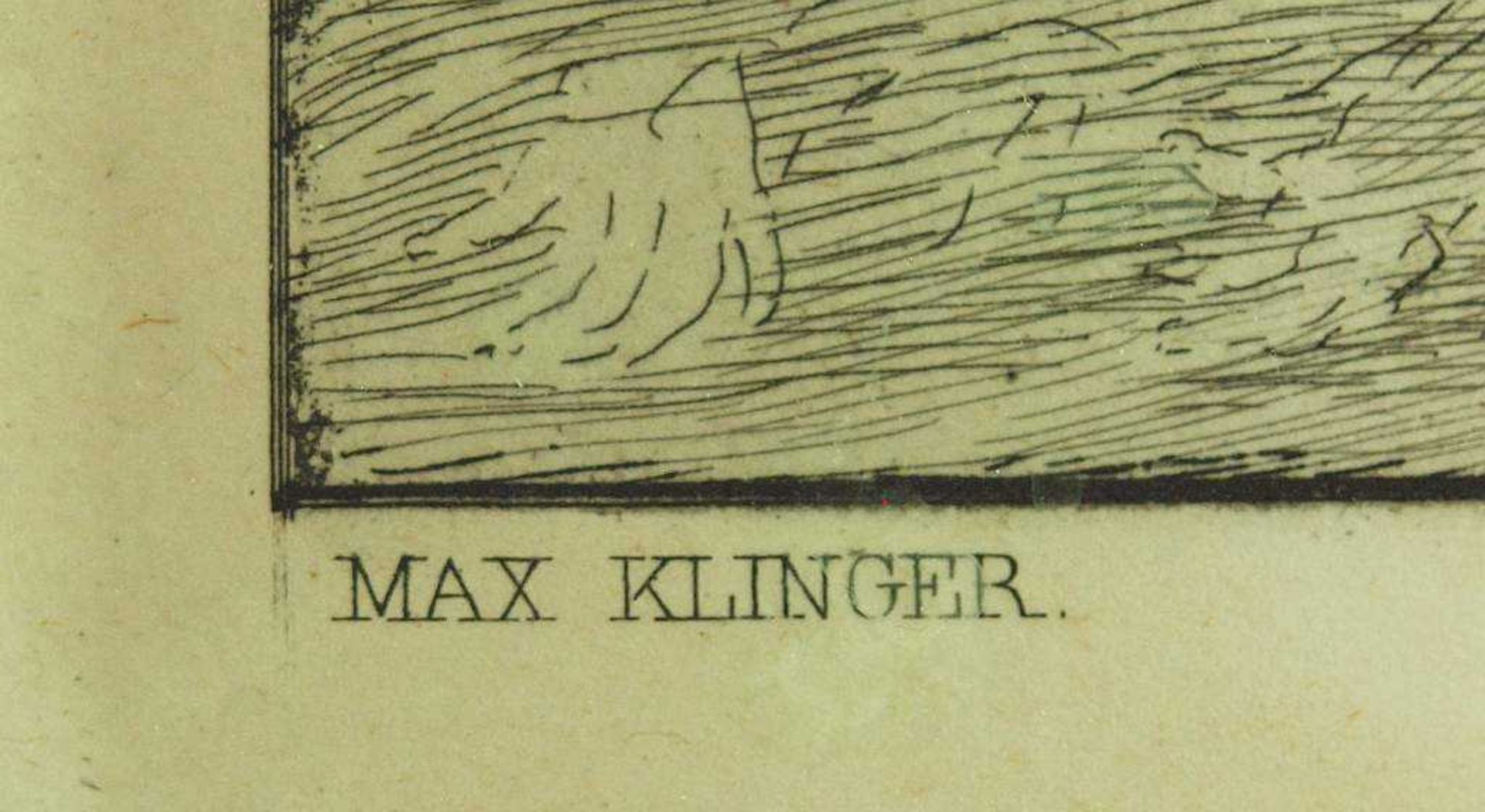 KLINGER, Max. KLINGER, Max. 1857 Leipzig - 1920 Großjena. Amor Tod und Jenseits. Aquatintat- - Bild 6 aus 7