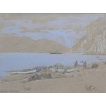 Lotter, Heinrich (1875 Stuttgart - 1941 Insel Reichenau)"Blick auf Bucht von Capri"; im