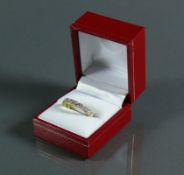 Memory-Damenring18ct GG; umlaufend besetzt mit 21 Brillanten von zus. ca. 2,50ct; ca. W-VS;