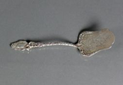 PatisserieheberSilber 800; floral ziselierte Laffe; L: 15 cm; 22g