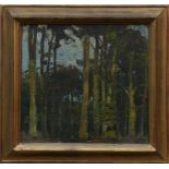 Reiniger, Otto (1863 Stuttgart - 1909 am Tachensee/Korntal) "Waldlandschaft" mit sommerlichem