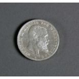 Silbermünze Fünf Mark, Wilhelm II, König von Württbg. 1898