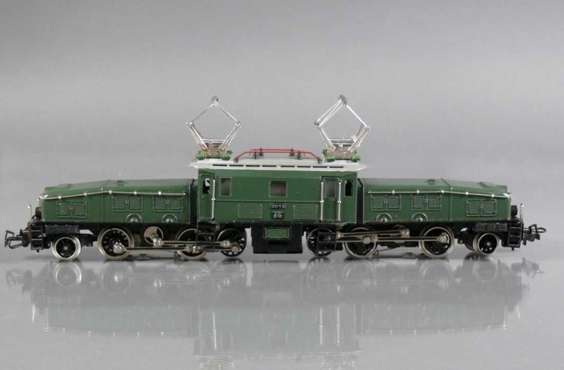 Märklin-Lok "KROKODIL" CCS 800 3015 SBB; blau/grün; Baujahr 1959; Zustand: 1-2; sehr wenig bespielt; - Bild 5 aus 5