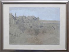 Lotter, Heinrich (1875 Stuttgart - 1941 Insel Reichenau) "Blick auf Tettnang"; im Hintergrund