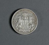 Silbermünze Freie und Hansestadt Hamburg; Fünf Mark 1902