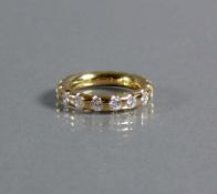 Memory-Damenring 18ct GG; umlaufend mit 17 eingefassten Brillanten von zus. 2,04ct (in der Schiene