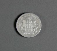 Silbermünze Freie und Hansestadt Hamburg; Zwei Mark 1876