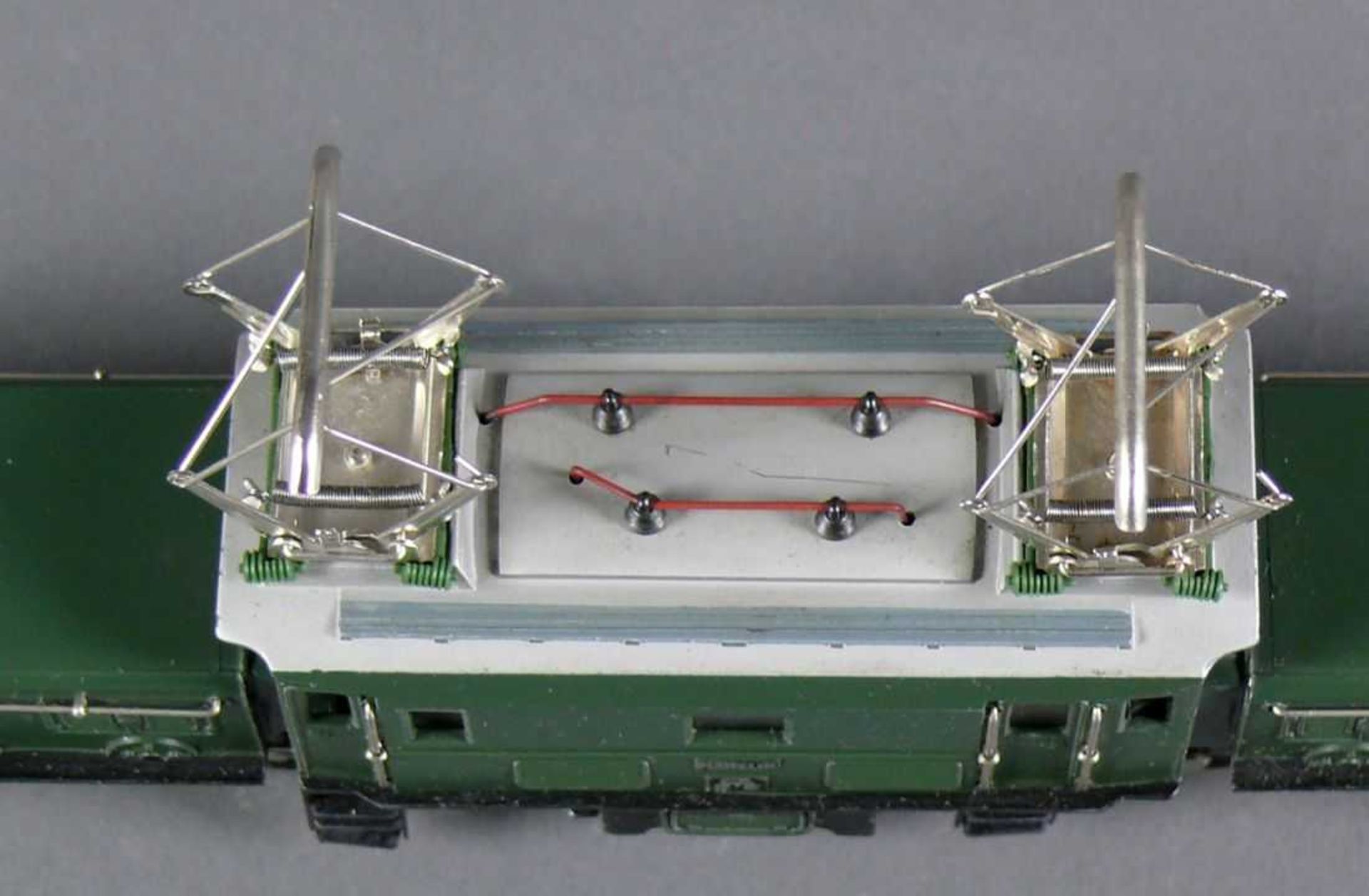 Märklin-Lok "KROKODIL" CCS 800 3015 SBB; blau/grün; Baujahr 1959; Zustand: 1-2; sehr wenig bespielt; - Bild 4 aus 5