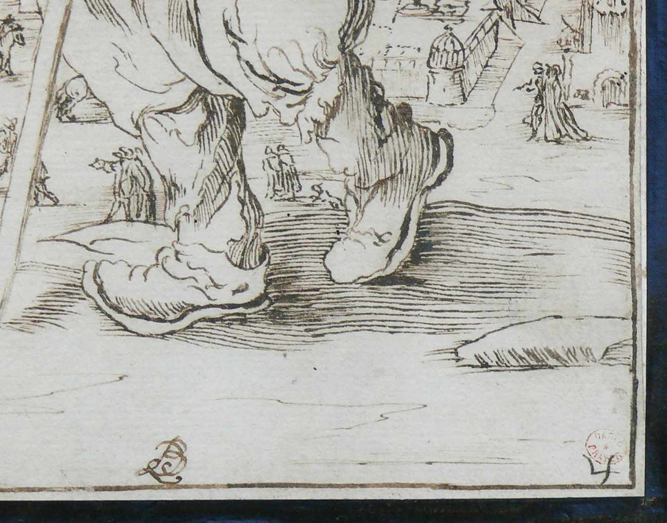 Callot, Jacques (Nancy 1592 - 1635, Umkreis/Schule) "Der Bettler mit dem langen Stock"; im - Image 6 of 14