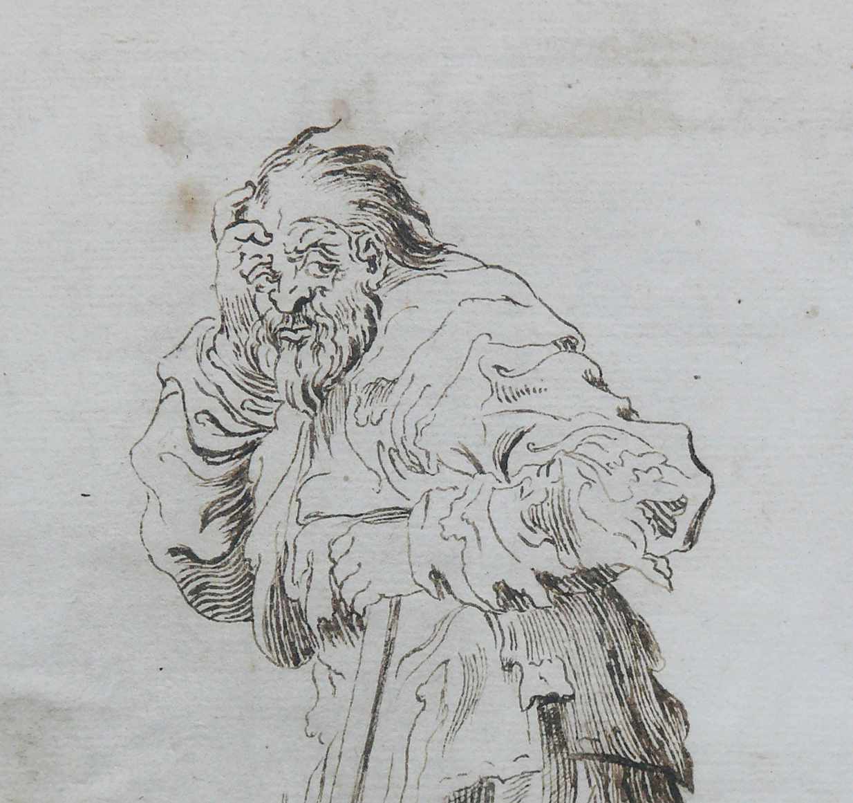 Callot, Jacques (Nancy 1592 - 1635, Umkreis/Schule) "Der Bettler mit dem langen Stock"; im - Image 4 of 14