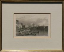 Constanz (Mitte 19.Jh.) "Hafen"; Stahlstich von Tombleson/How; ca. 11 x 16 cm; unter PP hinter