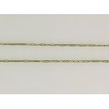 Halskette zierliche, sehr zarte Glieder; 14ct GG; L: 37 cm;