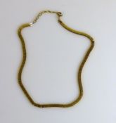 Halskette 8ct GG; Würfeldekor; L: 47 cm; 18,5g