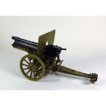 Modell-Kanone (1.H.20.Jh.) Eisen; Messing; L: 41 cm;