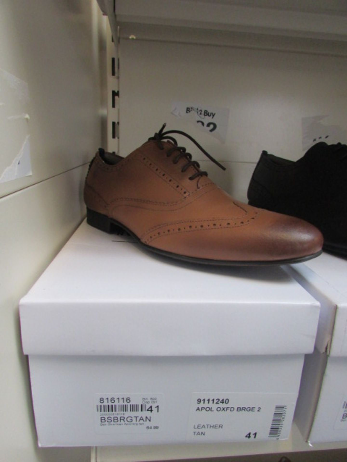 Ben Sherman Apol Oxford Brogues Leather Black  Size : 41