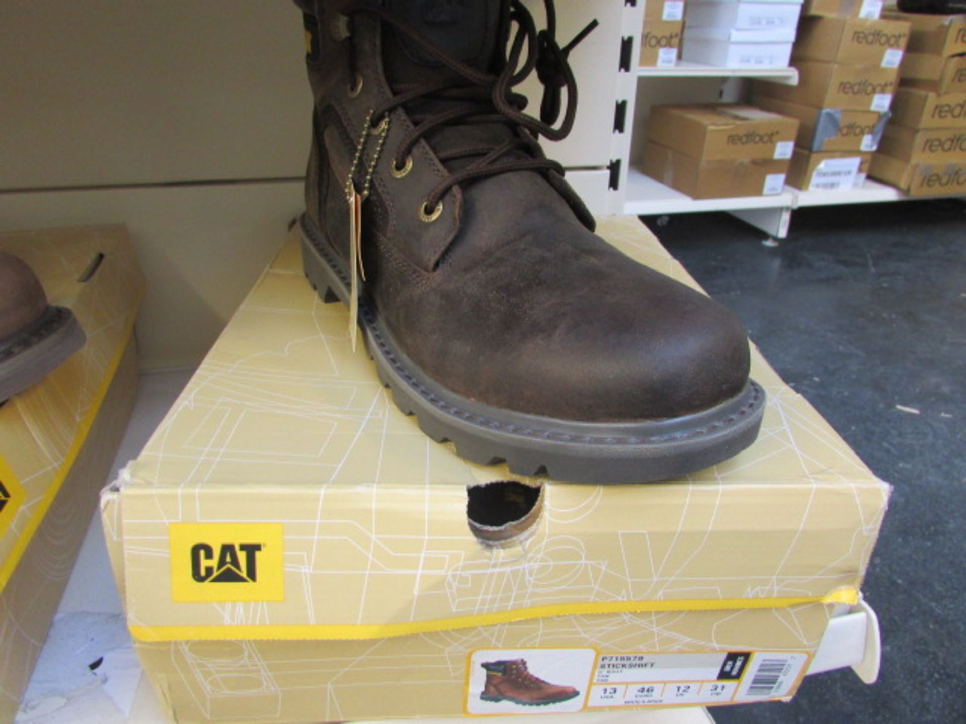 Cat Stickshift 6" Boot Tan  Size: 12