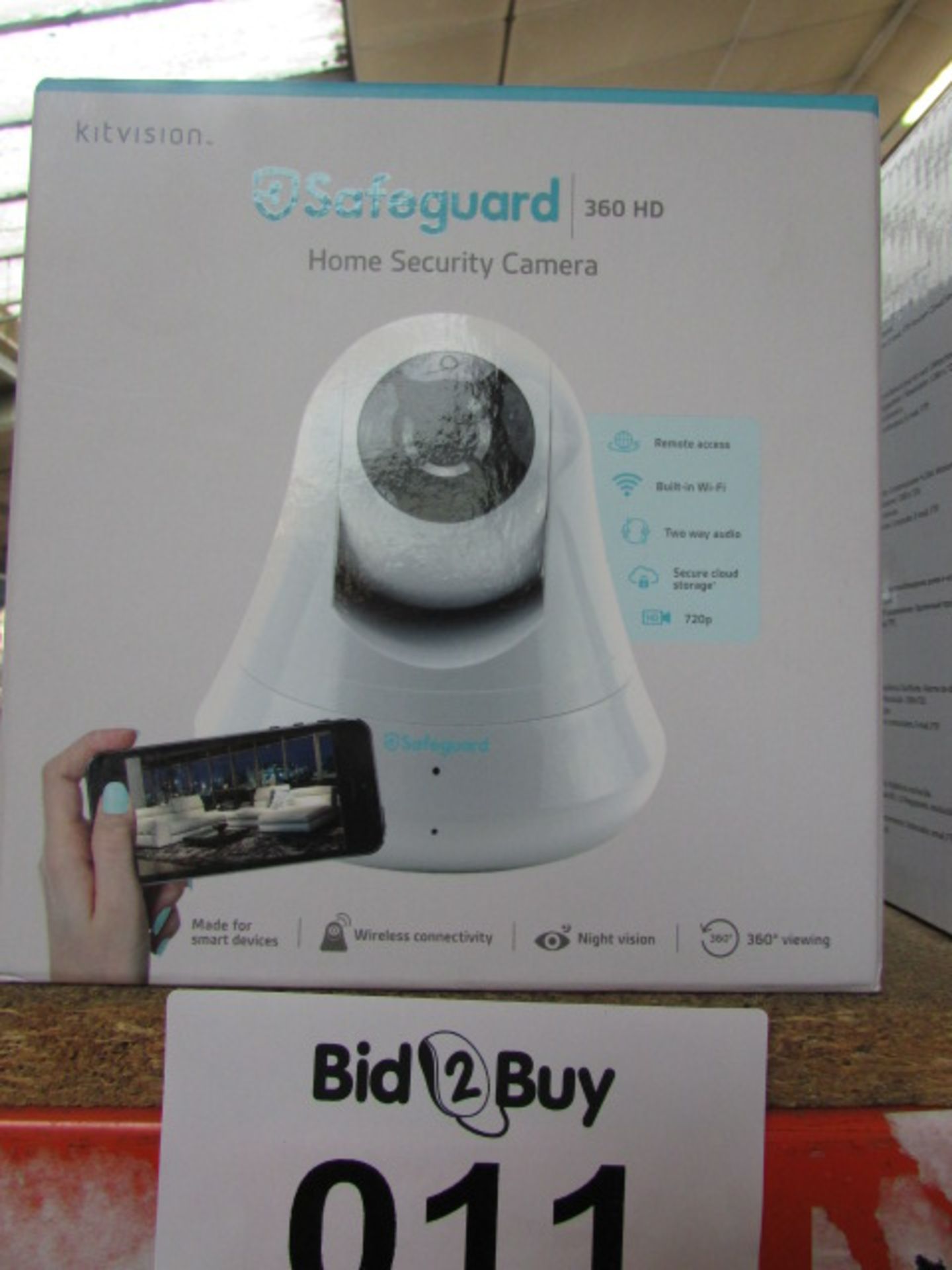 KITVISION SAFEGUARD 360 HD HOME SECURITY CAMERA