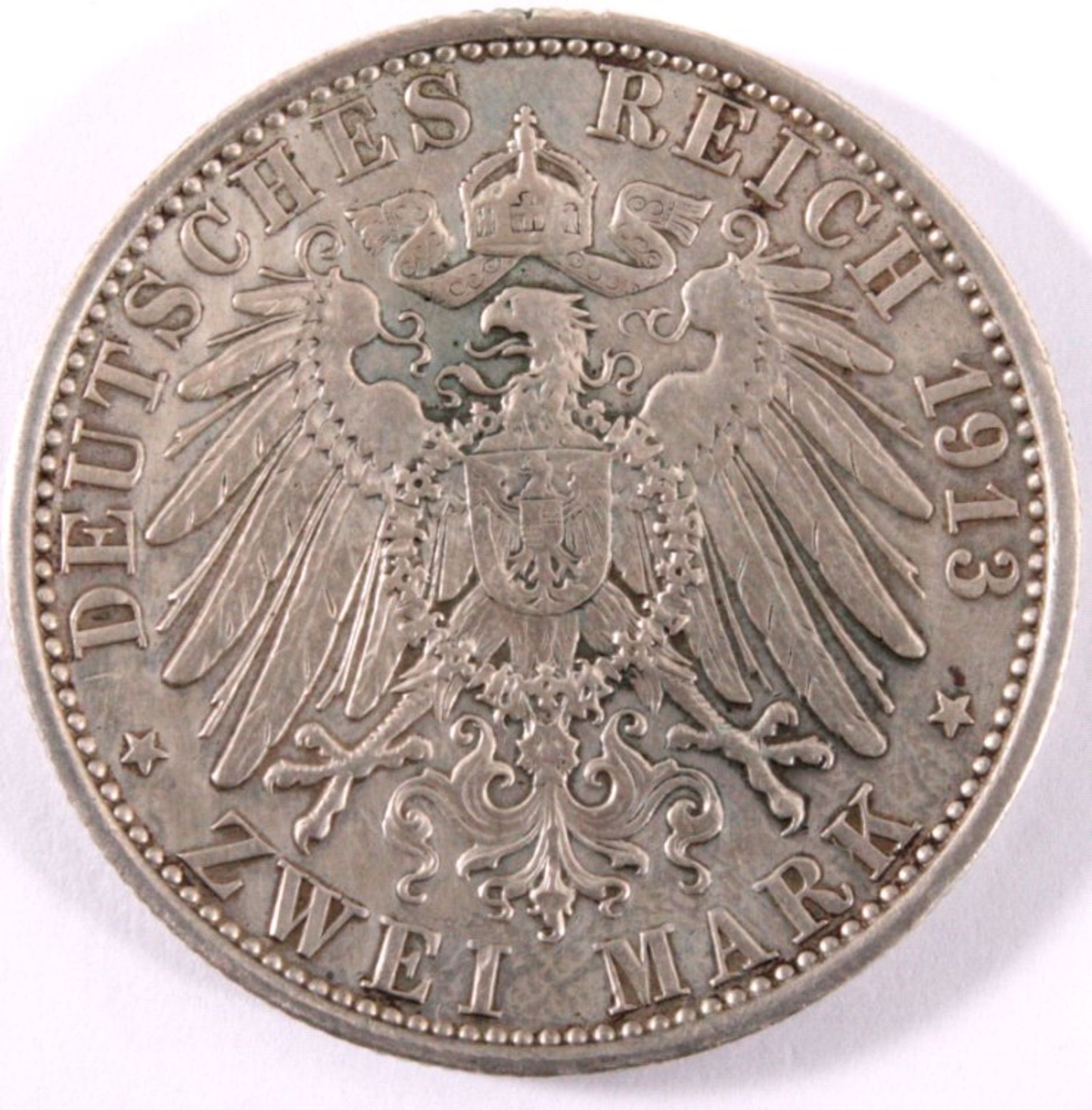 2 Mark Preussen 1913 25. jähriges RegierungsjubiläumPreussen, Wilhelm II. 1888-19122 Mark,1913 A, - Image 2 of 2