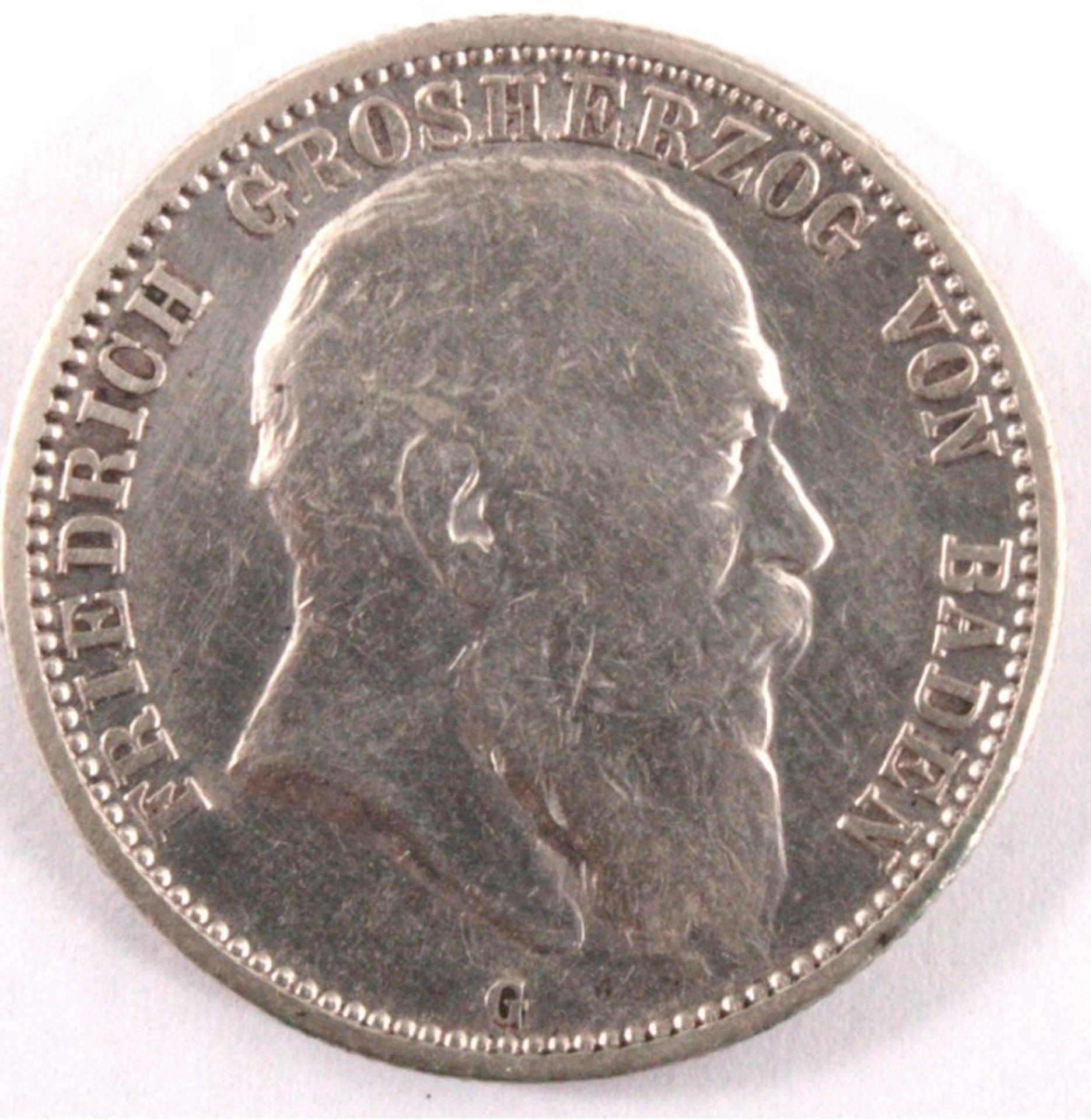 2 Mark Baden Großherzog Friedrich  1903J. 32silber