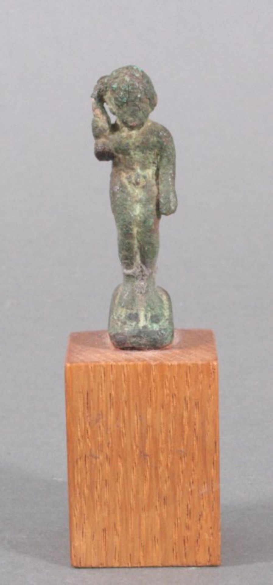 Bronze Skulptur, Ägypten 664 bis 332 v. Chr.Stehender Harprokatres, sehr schöne