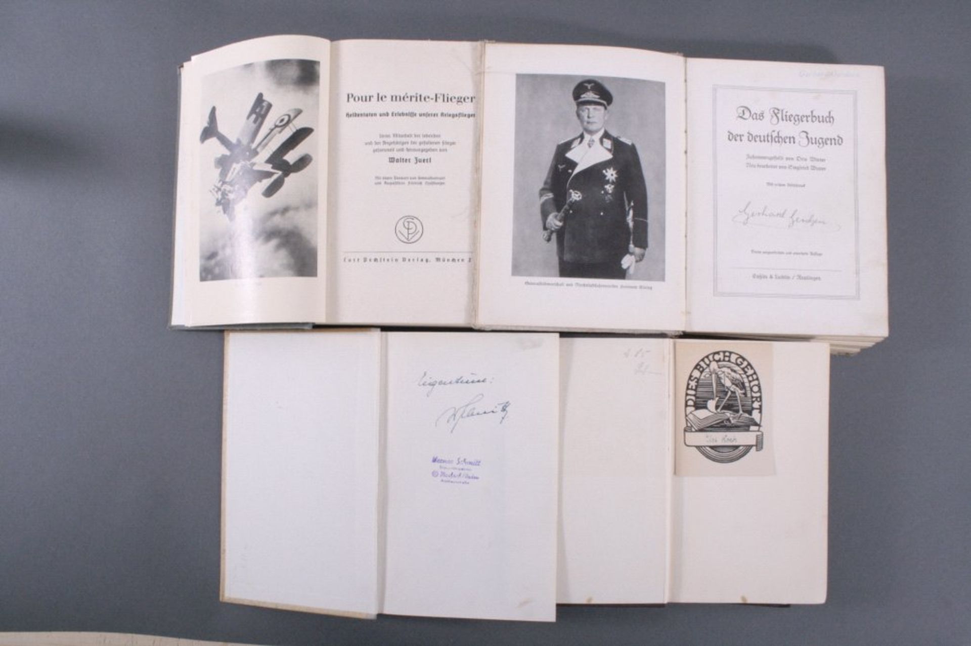 4 Bücher, Luftwaffe 2. WeltkriegDer rote Kampfflieger. Mit einem Vorwort von ReichsministerHermann - Bild 2 aus 2