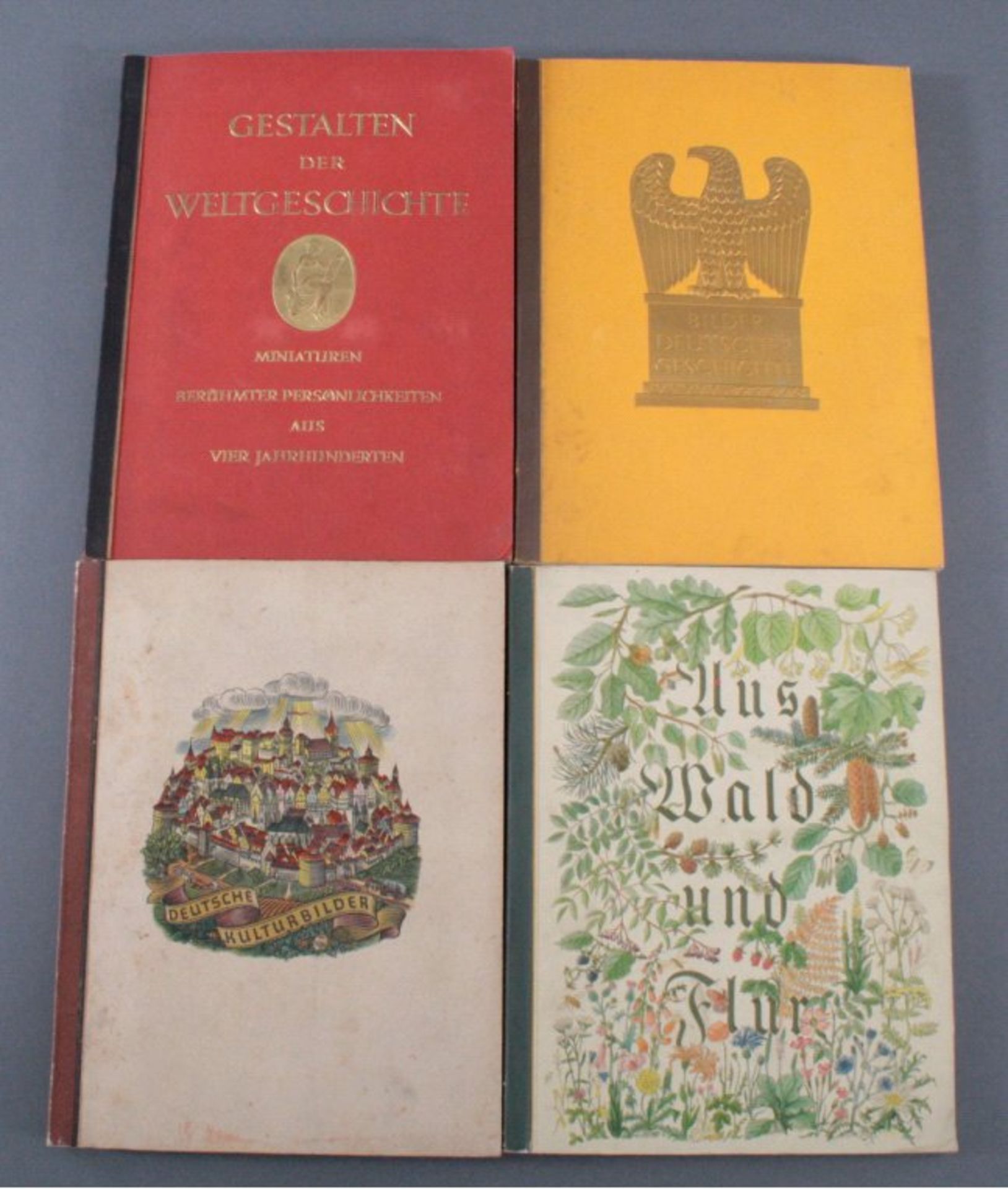 4 Sammelalben1x Deutsche Kulturbilder, Deutsches Leben in 5Jahrhunderten 1400-1900,