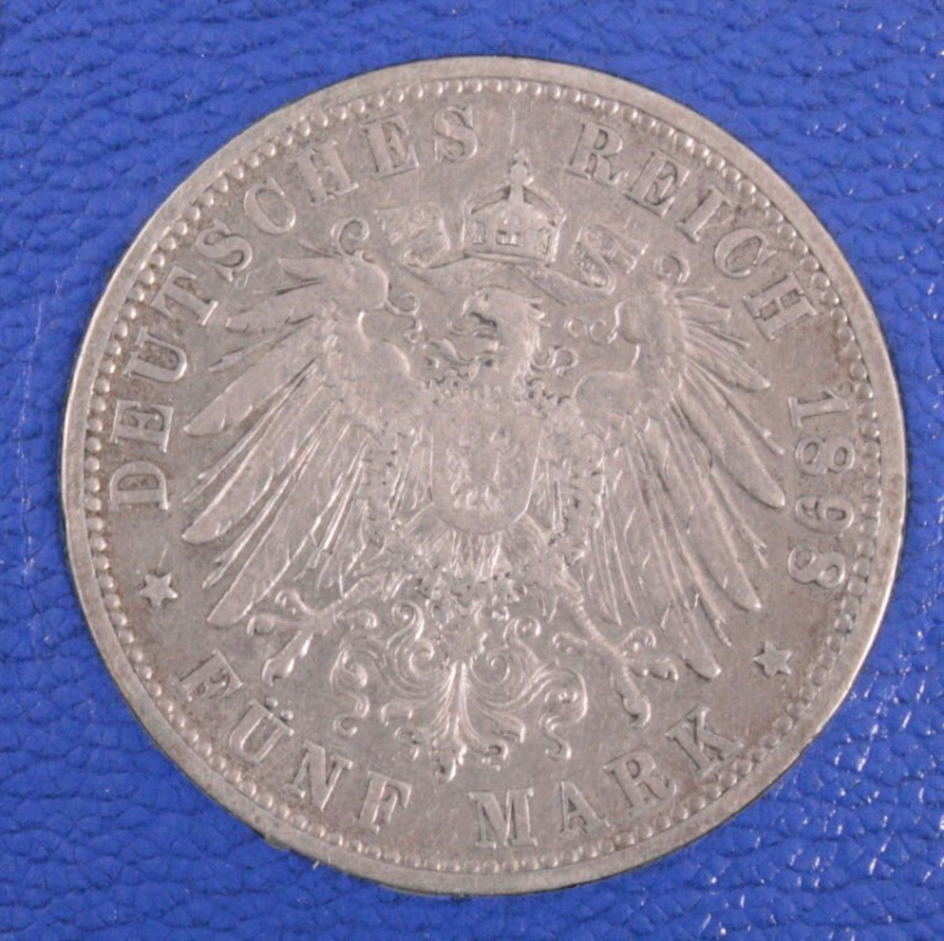 5 Mark 1898 Grosherzog Friedrich von BadenJ. 29SS - Bild 2 aus 2